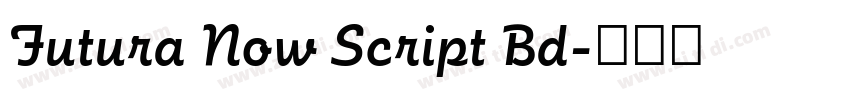 Futura Now Script Bd字体转换 Futura Now Script Bd字体转换